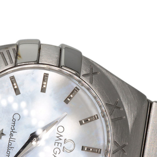 OMEGA Watches Quartz 123.10.24.60.05.001 Stainless Steel Silver Constellation Blush White shell dial