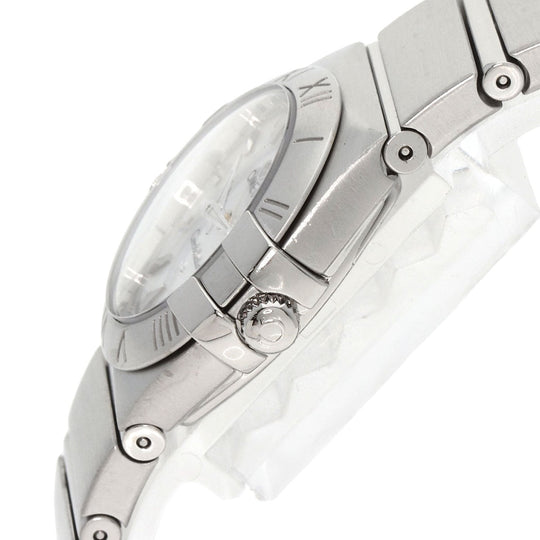 OMEGA Watches Quartz 123.10.24.60.05.001 Stainless Steel Silver Constellation Blush White shell dial