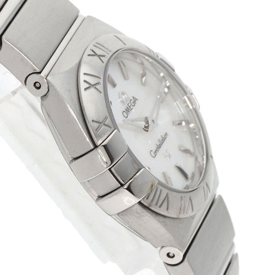 OMEGA Watches Quartz 123.10.24.60.05.001 Stainless Steel Silver Constellation Blush White shell dial