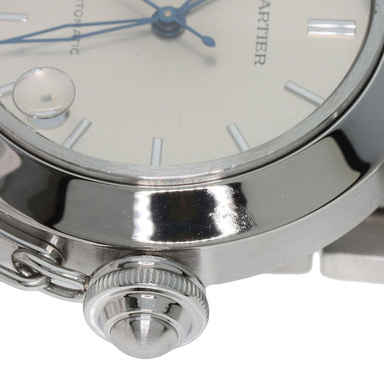 CARTIER Watches Mechanical Automatic W31010M7 Stainless Steel , Stainless Steel Silver Pasha C Date Silver dial Boys Used Authentic