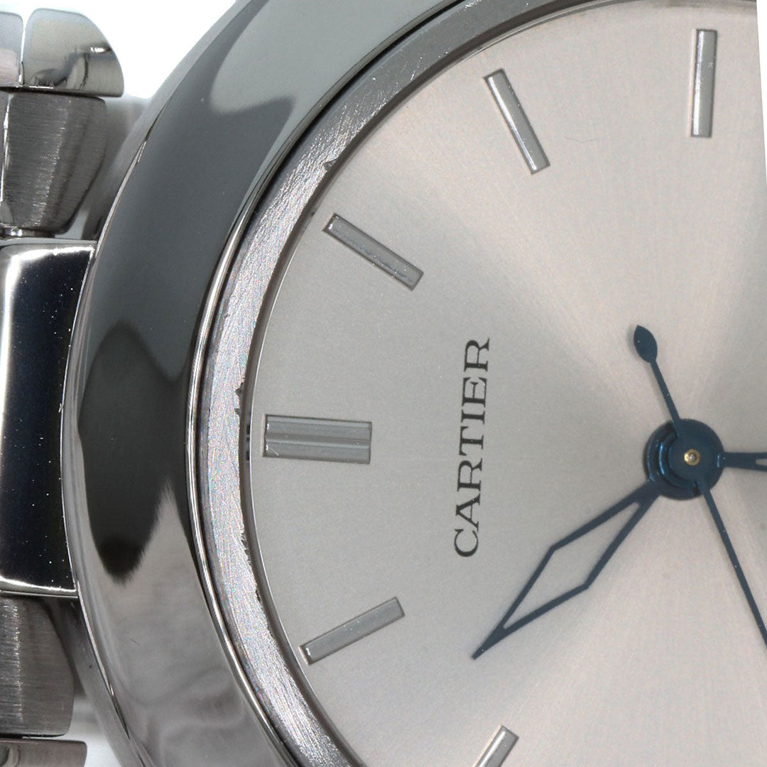 CARTIER Watches Mechanical Automatic W31010M7 Stainless Steel , Stainless Steel Silver Pasha C Date Silver dial Boys Used Authentic