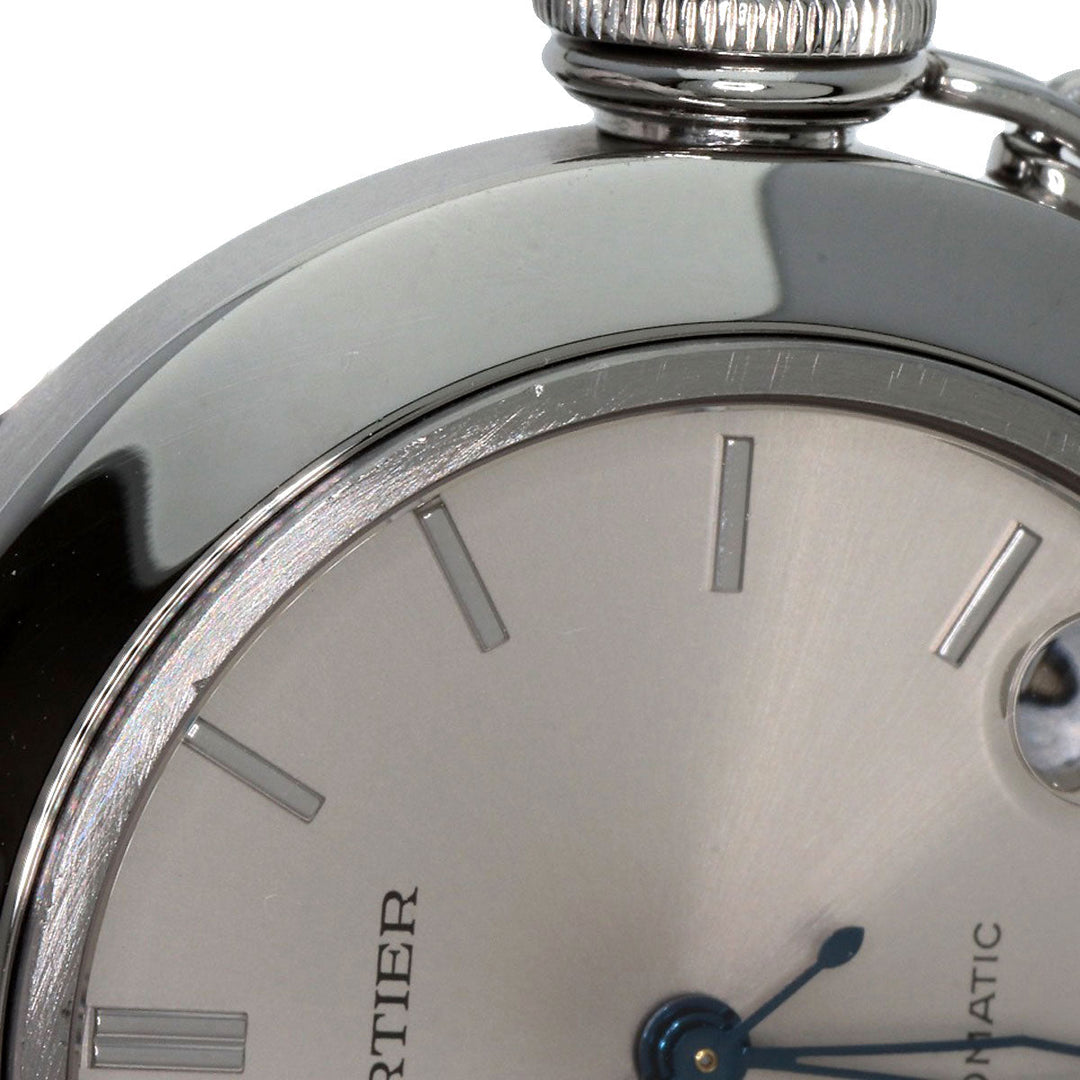 CARTIER Watches Mechanical Automatic W31010M7 Stainless Steel , Stainless Steel Silver Pasha C Date Silver dial Boys Used Authentic