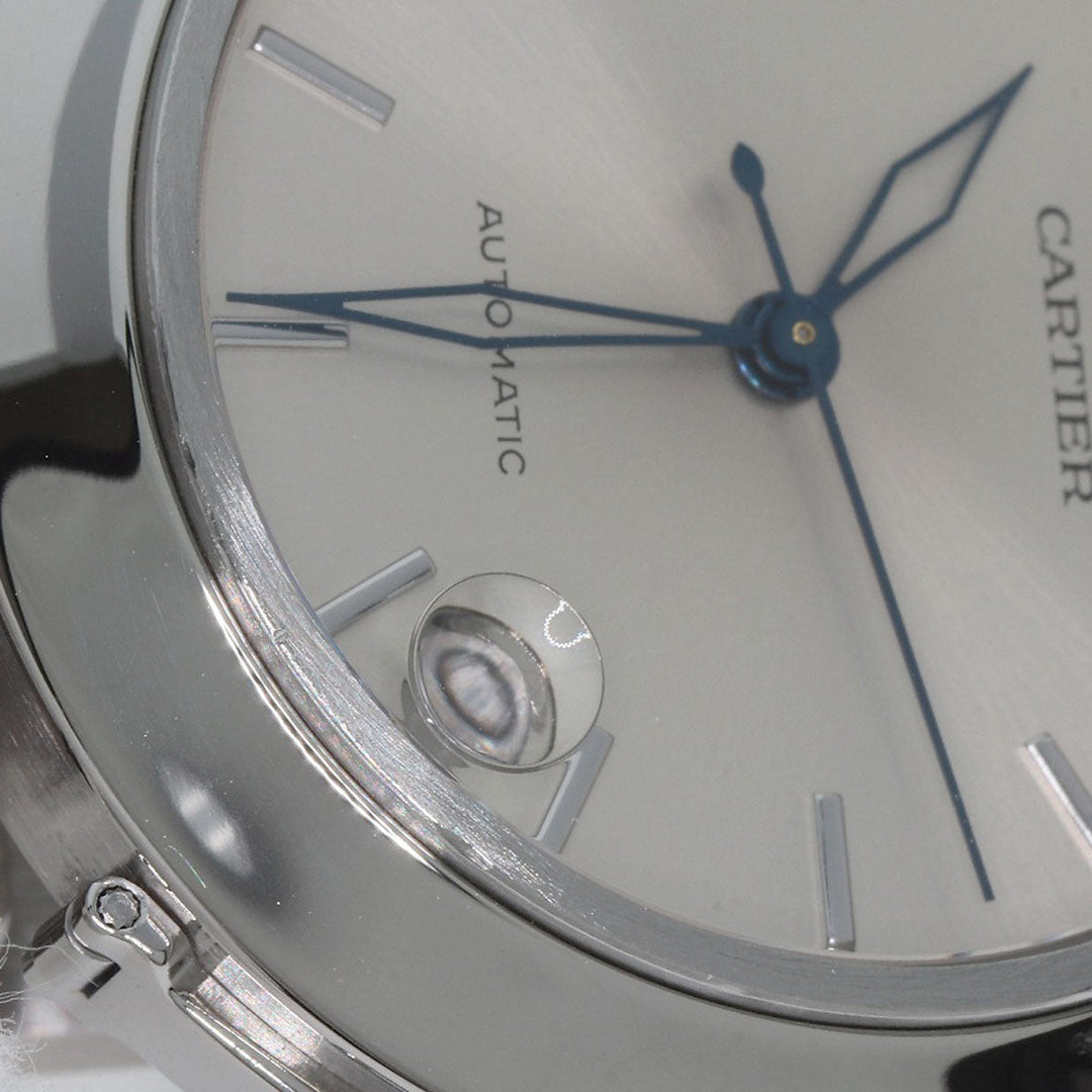 CARTIER Watches Mechanical Automatic W31010M7 Stainless Steel , Stainless Steel Silver Pasha C Date Silver dial Boys Used Authentic