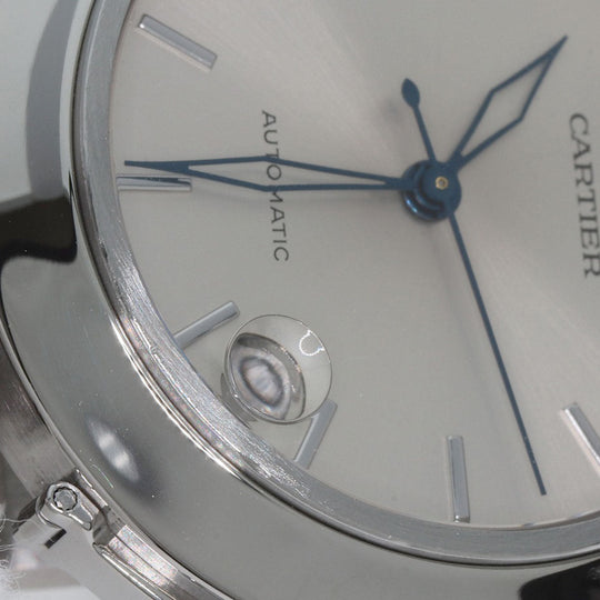CARTIER Watches Mechanical Automatic W31010M7 Stainless Steel , Stainless Steel Silver Pasha C Date Silver dial Boys Used Authentic