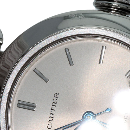 CARTIER Watches Mechanical Automatic W31010M7 Stainless Steel , Stainless Steel Silver Pasha C Date Silver dial Boys Used Authentic