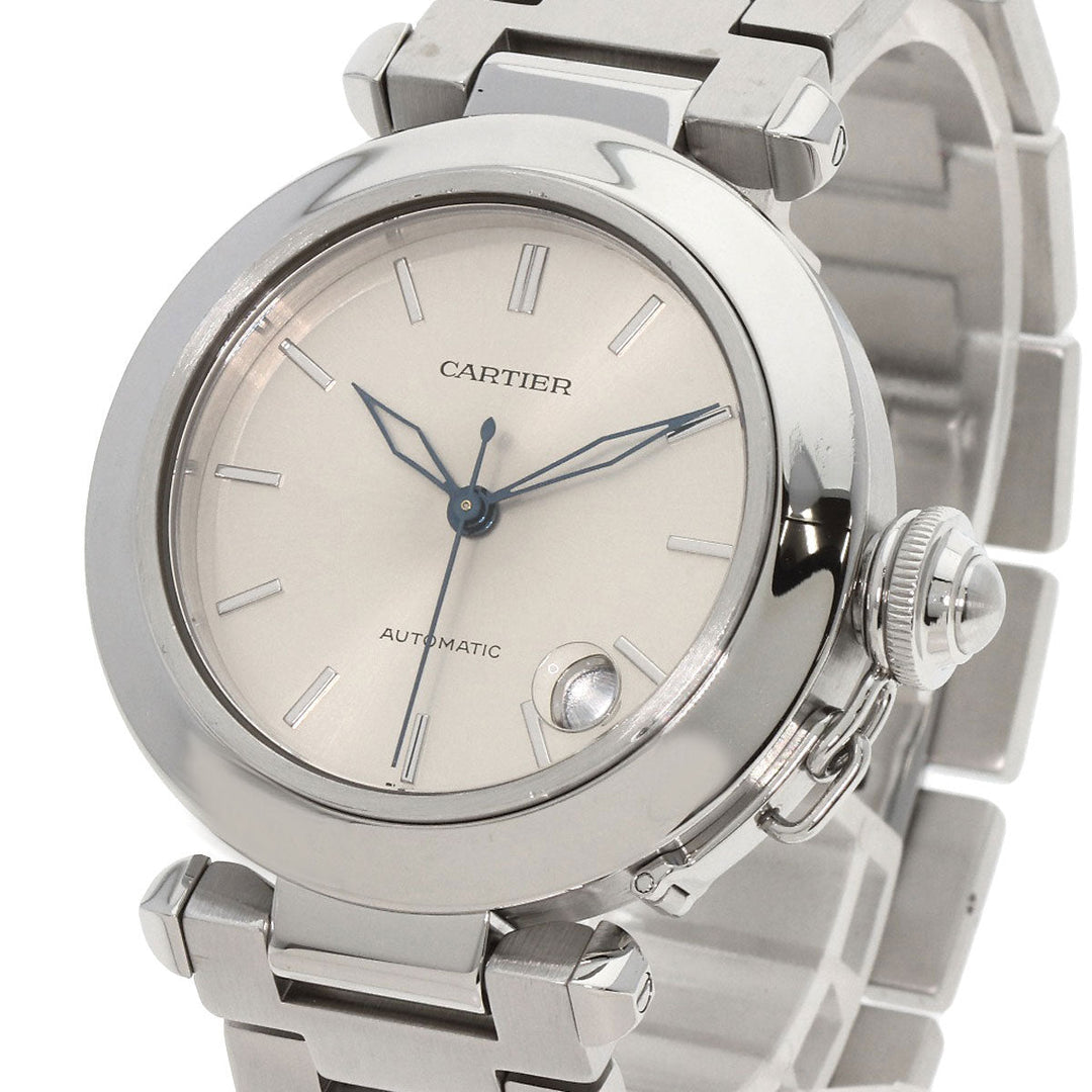 CARTIER Watches Mechanical Automatic W31010M7 Stainless Steel , Stainless Steel Silver Pasha C Date Silver dial Boys Used Authentic