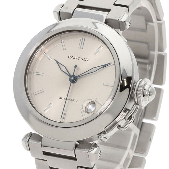 CARTIER Watches Mechanical Automatic W31010M7 Stainless Steel , Stainless Steel Silver Pasha C Date Silver dial Boys Used Authentic