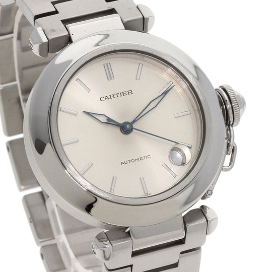 CARTIER Watches Mechanical Automatic W31010M7 Stainless Steel , Stainless Steel Silver Pasha C Date Silver dial Boys Used Authentic