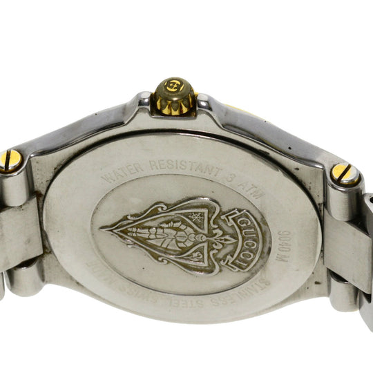 GUCCI Watches Quartz 9040M Stainless Steel , SSxGP gold Round face Ivory dial mens Used Authentic