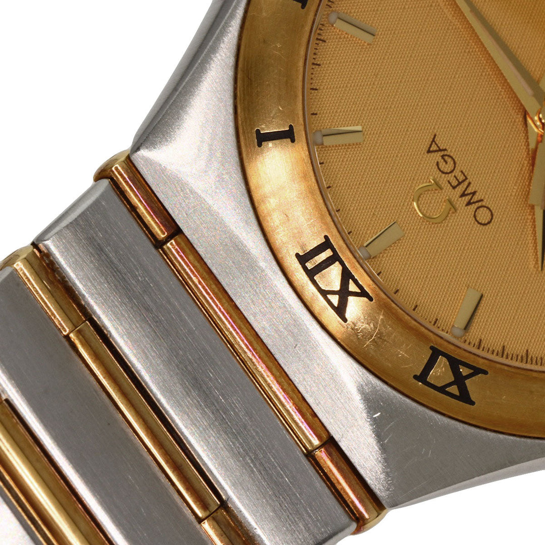 OMEGA Watches Quartz 1212.10 Stainless Steel , SSxK18YG gold Constellation gold dial mens Used Authentic