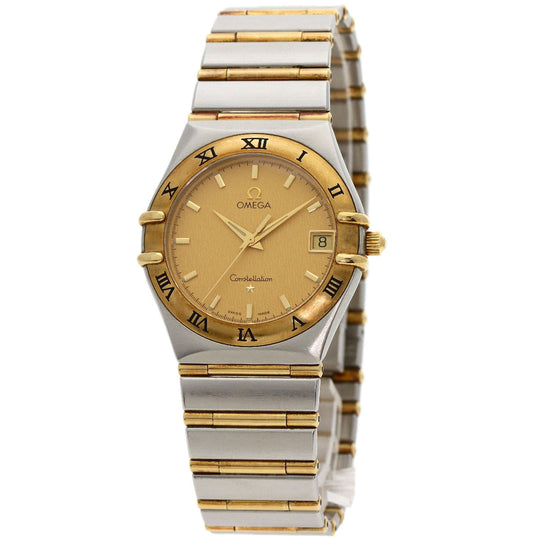 OMEGA Watches Quartz 1212.10 Stainless Steel , SSxK18YG gold Constellation gold dial mens Used Authentic