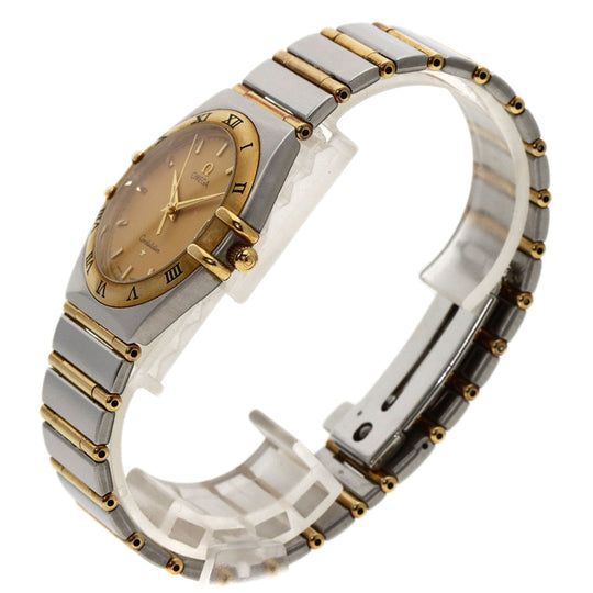 OMEGA Watches Quartz 1212.10 Stainless Steel , SSxK18YG gold Constellation gold dial mens Used Authentic