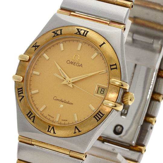 OMEGA Watches Quartz 1212.10 Stainless Steel , SSxK18YG gold Constellation gold dial mens Used Authentic