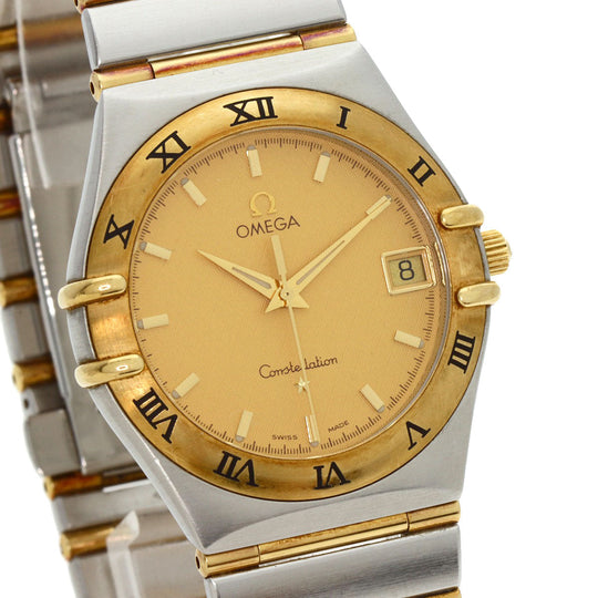 OMEGA Watches Quartz 1212.10 Stainless Steel , SSxK18YG gold Constellation gold dial mens Used Authentic