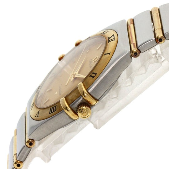 OMEGA Watches Quartz 1212.10 Stainless Steel , SSxK18YG gold Constellation gold dial mens Used Authentic