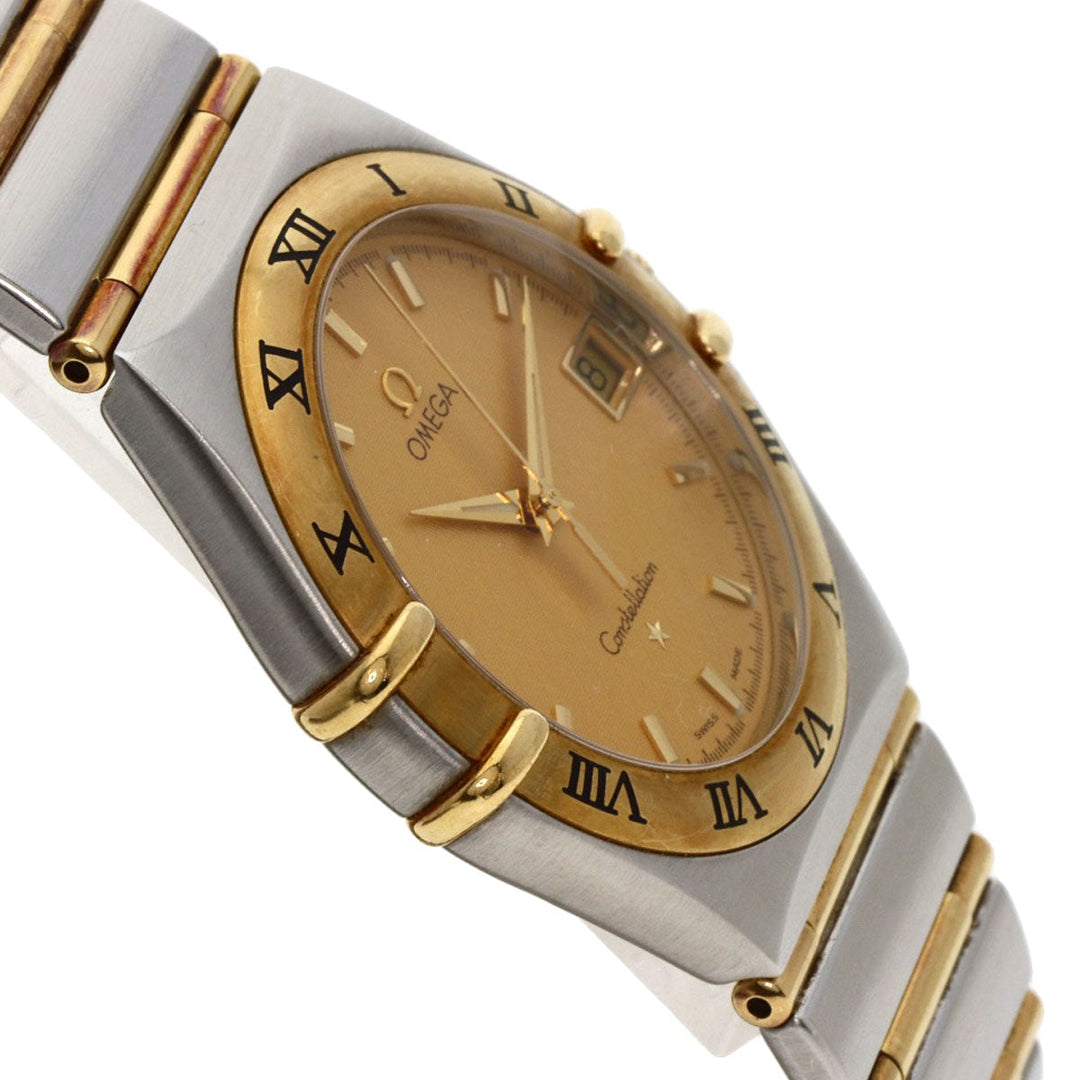 OMEGA Watches Quartz 1212.10 Stainless Steel , SSxK18YG gold Constellation gold dial mens Used Authentic