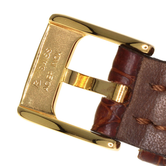 Chaumet Watches Quartz K18YG, leather gold Still de Chaumet Ivory dial Women Used Authentic
