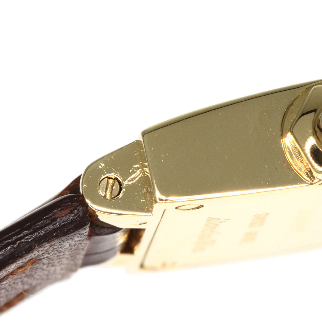 Chaumet Watches Quartz K18YG, leather gold Still de Chaumet Ivory dial Women Used Authentic