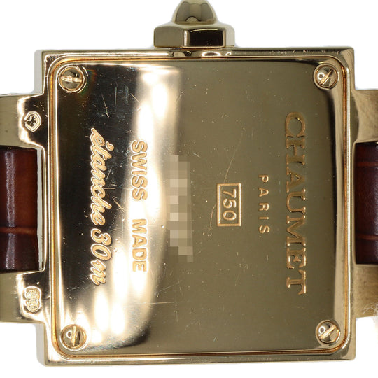 Chaumet Watches Quartz K18YG, leather gold Still de Chaumet Ivory dial Women Used Authentic