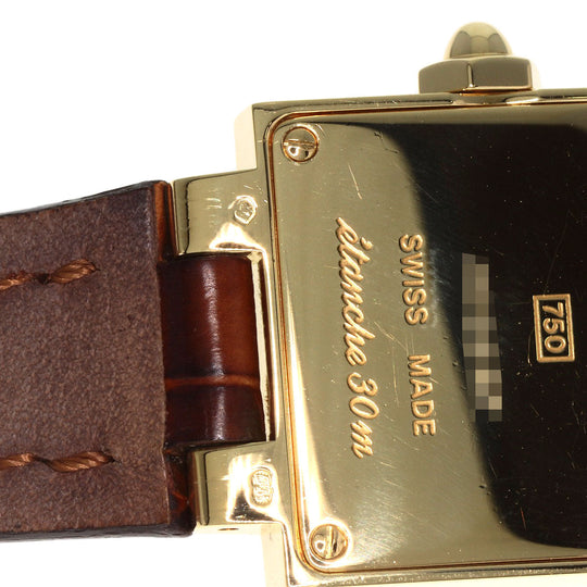 Chaumet Watches Quartz K18YG, leather gold Still de Chaumet Ivory dial Women Used Authentic