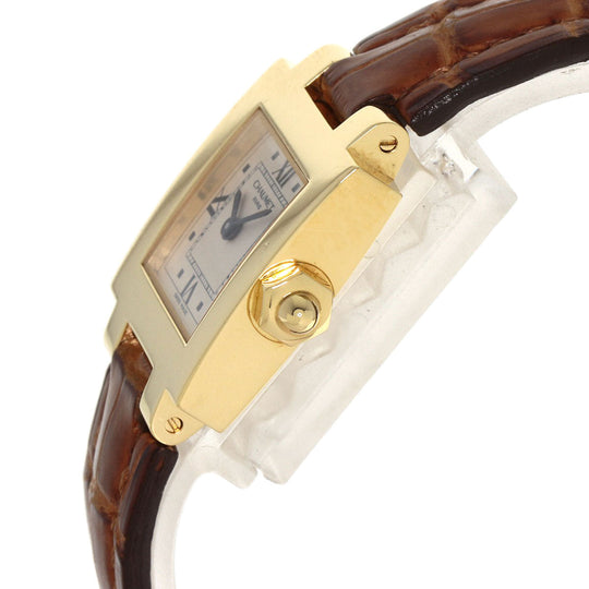 Chaumet Watches Quartz K18YG, leather gold Still de Chaumet Ivory dial Women Used Authentic