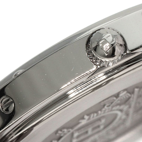 HERMES Watches Quartz CL6.710 Stainless Steel , Stainless Steel Silver Clipper black dial mens Used Authentic