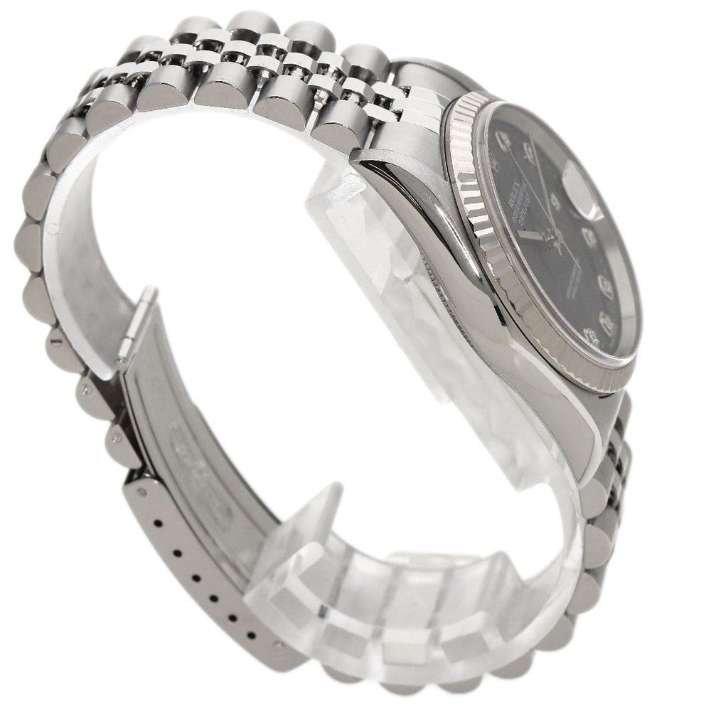 ROLEX Watches Mechanical Automatic 16234G Stainless Steel Silver Datejust 10P Diamond blue dial
