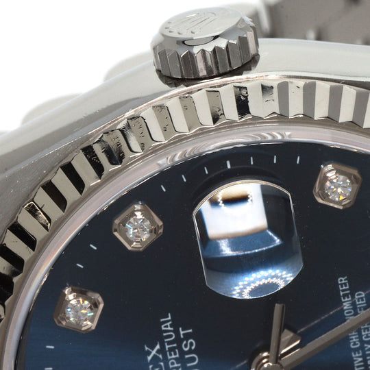 ROLEX Watches Mechanical Automatic 16234G Stainless Steel Silver Datejust 10P Diamond blue dial