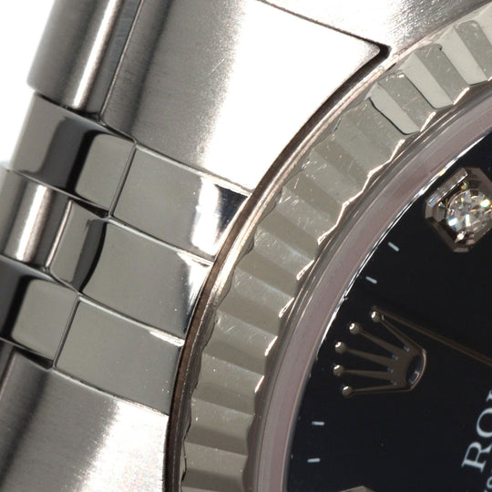 ROLEX Watches Mechanical Automatic 16234G Stainless Steel Silver Datejust 10P Diamond blue dial