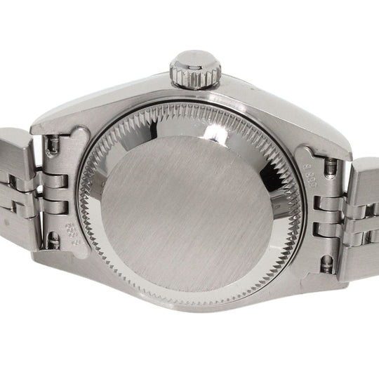 ROLEX Watches Mechanical Automatic 79174G Stainless Steel , Stainless Steel , K18WG Silver Datejust 10P Diamond Blue gradation dial Women Used Authentic