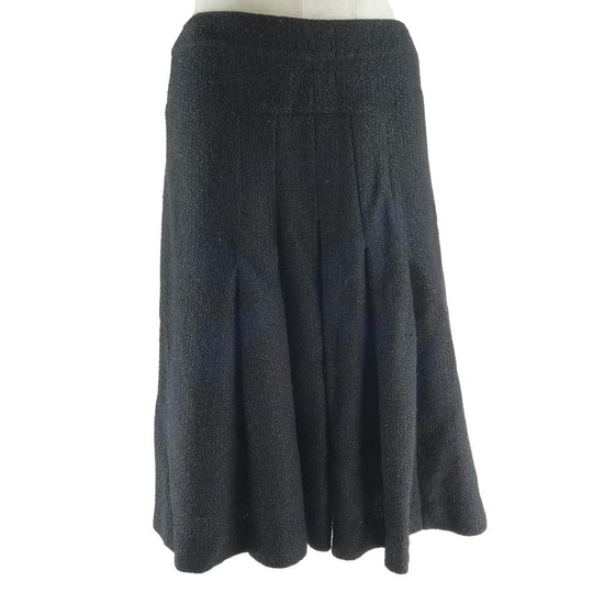 CHANEL skirt P18107V10311 Wool, Nylon gray Flare Women 38 Used Authentic