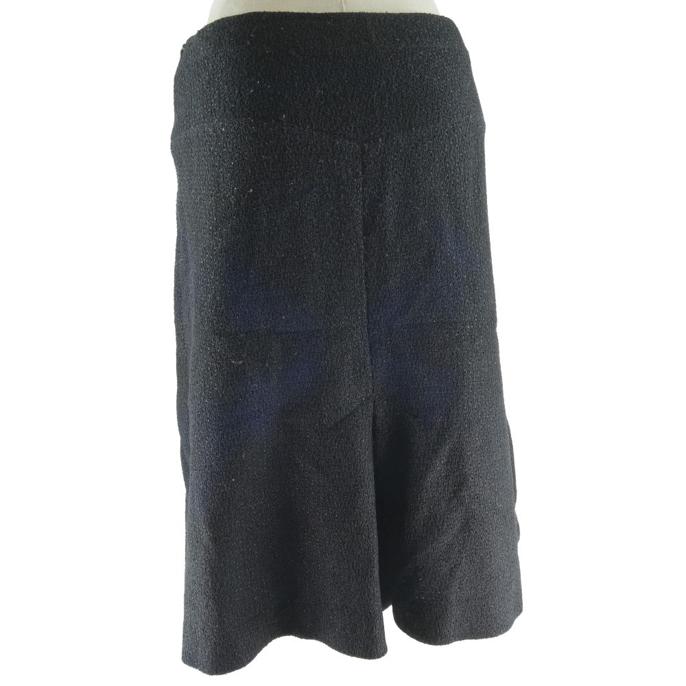 CHANEL skirt P18107V10311 Wool, Nylon gray Flare Women 38 Used Authentic