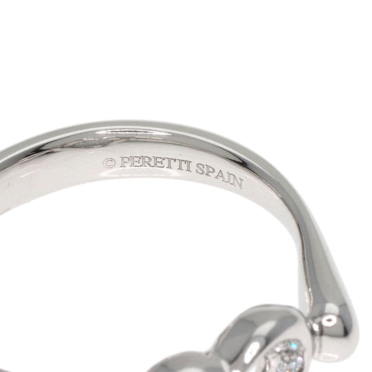 TIFFANY&Co. Ring PT950 Silver Open heart diamond