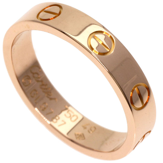 CARTIER Ring 18K Pink Gold gold Mini love ring #49