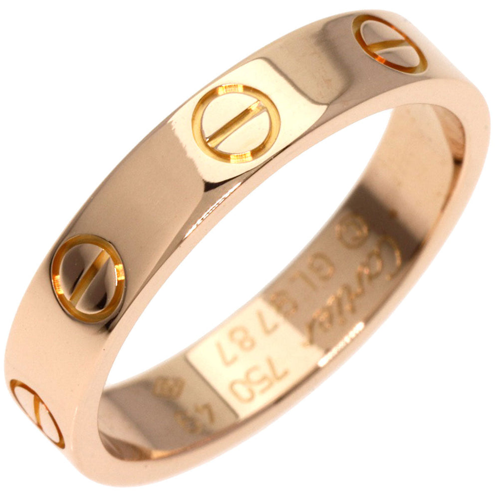 CARTIER Ring 18K Pink Gold gold Mini love ring #49