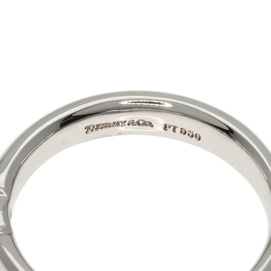 TIFFANY&Co. Ring PT950 Silver Dots Solitaire Diamond Women Used Authentic