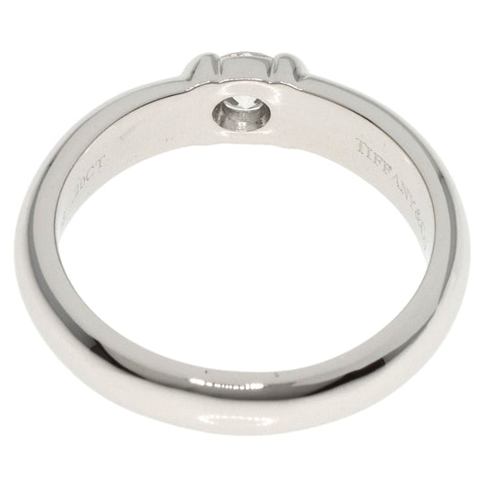 TIFFANY&Co. Ring PT950 Silver Dots Solitaire Diamond