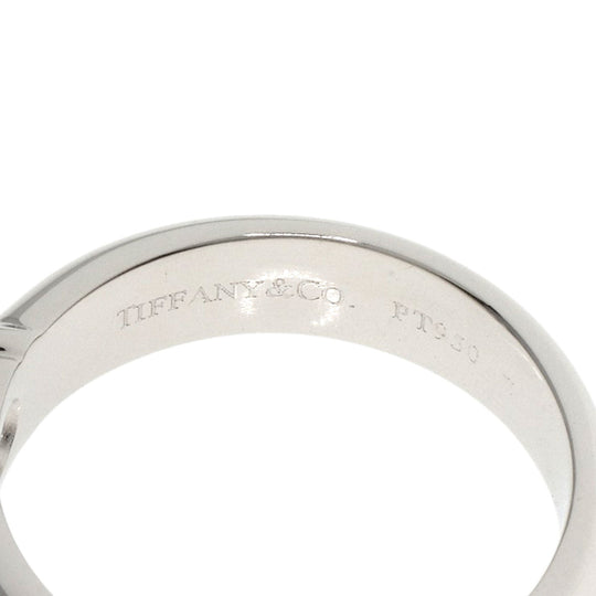 TIFFANY&Co. Ring PT950 Silver Dots Solitaire Diamond
