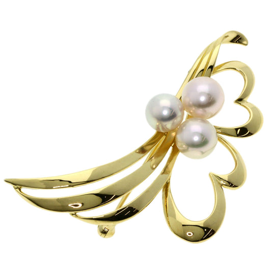 MIKIMOTO Brooch 18K Yellow Gold gold Pearl