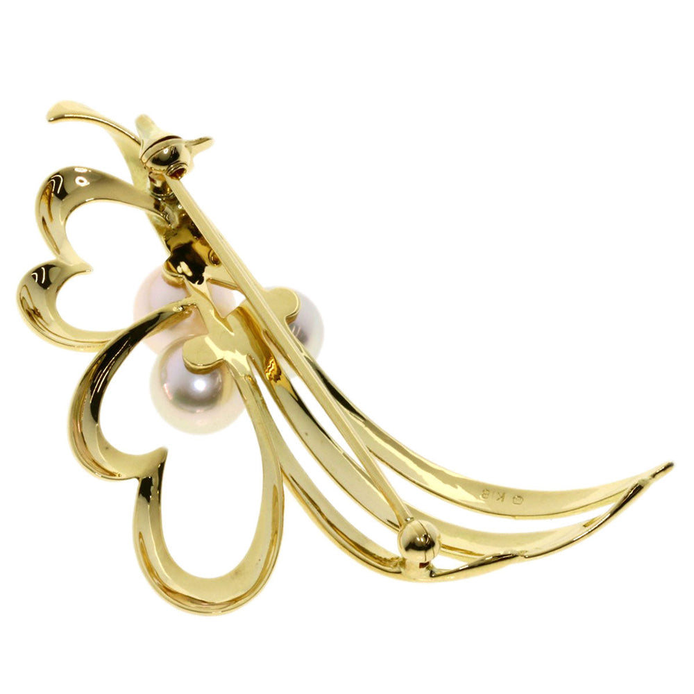 MIKIMOTO Brooch 18K Yellow Gold gold Pearl