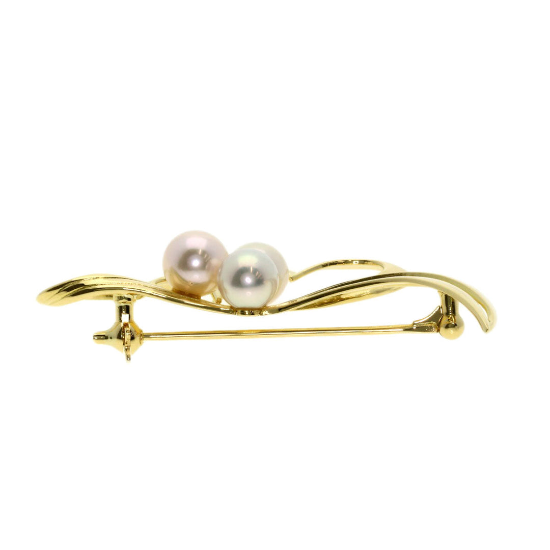 MIKIMOTO Brooch 18K Yellow Gold gold Pearl