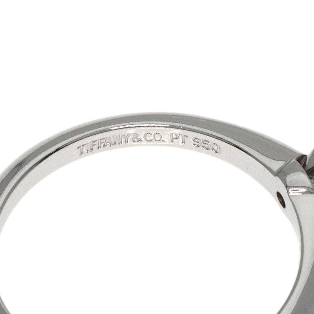 TIFFANY&Co. Ring PT950 Silver Solitaire diamond Women Used Authentic
