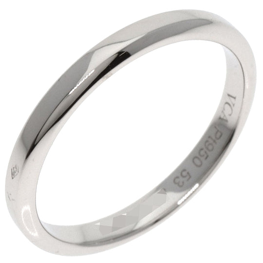 Van Cleef & Arpels Ring PT950 Silver Two Jours Marriage #53 Women Used Authentic