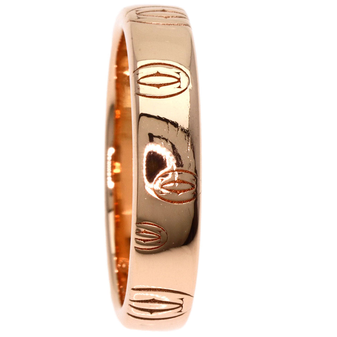 CARTIER Ring 18K Pink Gold gold Happy birthday # 49 Women Used Authentic