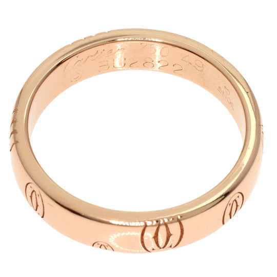 CARTIER Ring 18K Pink Gold gold Happy birthday # 49 Women Used Authentic