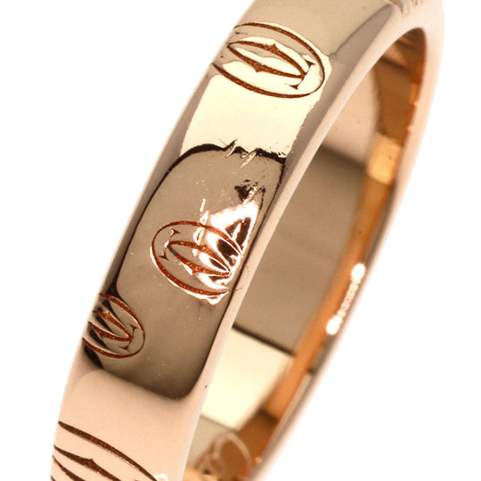 CARTIER Ring 18K Pink Gold gold Happy birthday # 49 Women Used Authentic