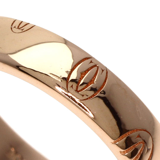 CARTIER Ring 18K Pink Gold gold Happy birthday # 49 Women Used Authentic