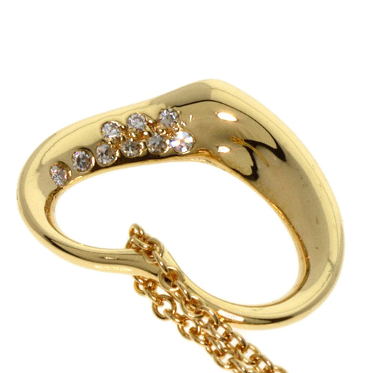 TIFFANY&Co. Necklace 18K Yellow Gold gold Open heart diamond
