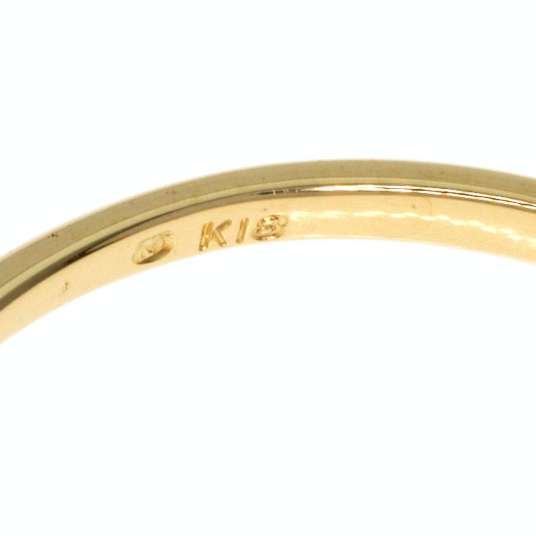 MIKIMOTO Ring 18K Yellow Gold gold Pearl Leaf Women Used Authentic