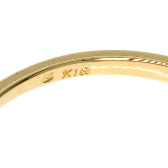 MIKIMOTO Ring 18K Yellow Gold gold Pearl Leaf Women Used Authentic